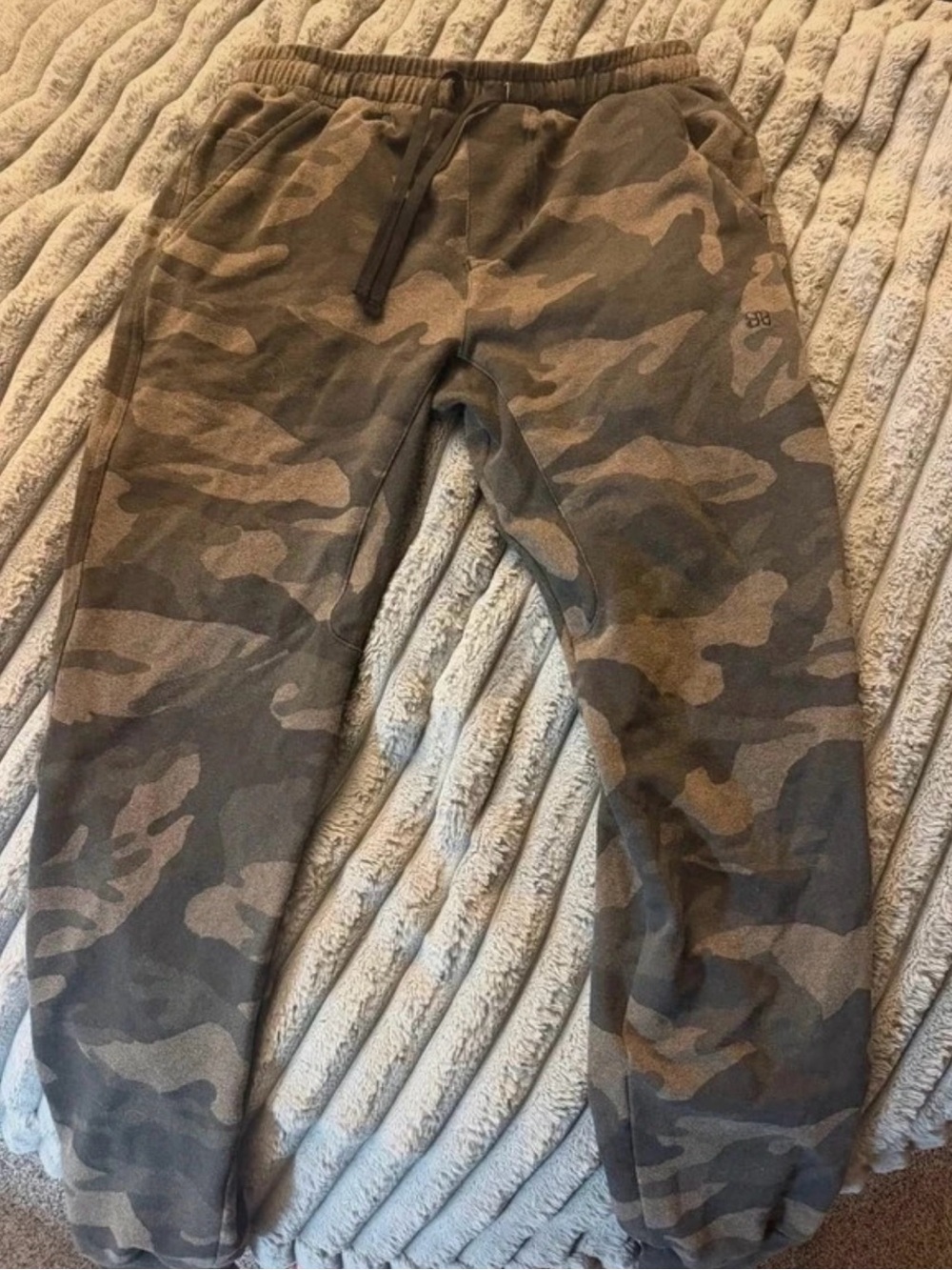 Albion Camouflage Jogger Sweatpants in Olive Green & Brown